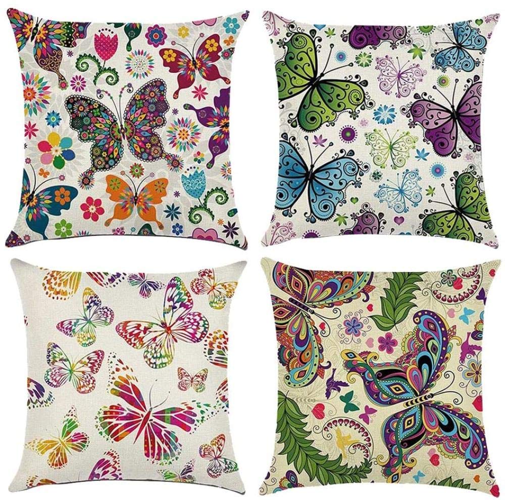 Federa per cuscino, 18 x 18, set di 4 cuscini di fattoria