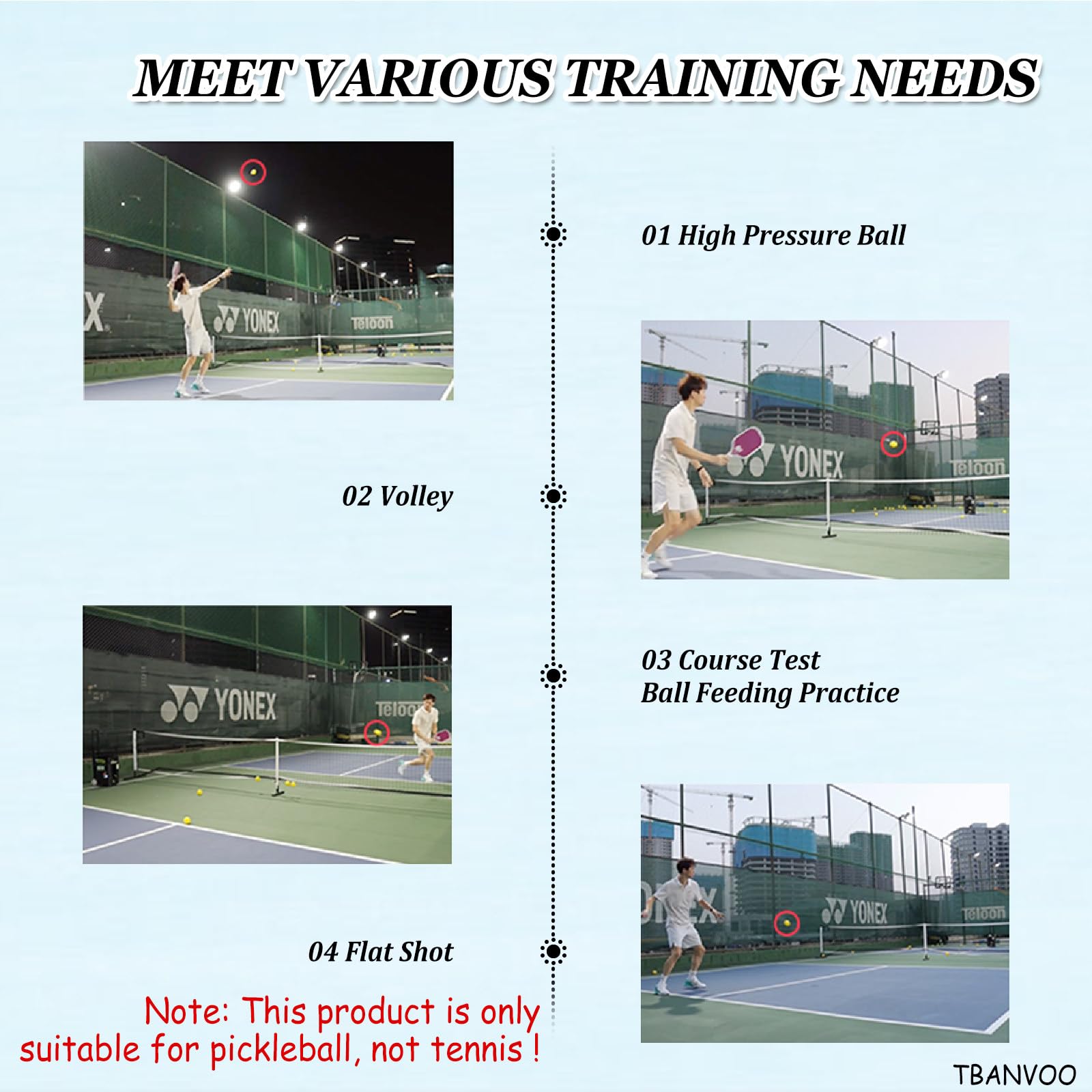 Inteligentna Wielofunkcyjna Inteligentna Maszyna do Serwisu Pickleballa - Pojemność 40+ Piłek | Regulacja Prędkości 10-50km/h, Idealna do Treningu i Meczów