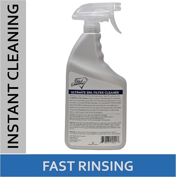 Ultimate Spa Filter Cleaner Fast-Acting Spray for Hot Tub & Pool Filters. 1-QT, 1-G, Ultimate SPA and Pool Natural Enzyme Water Clarifier Treatment for Hot Tub. Reduces Chemical use. 1-QT