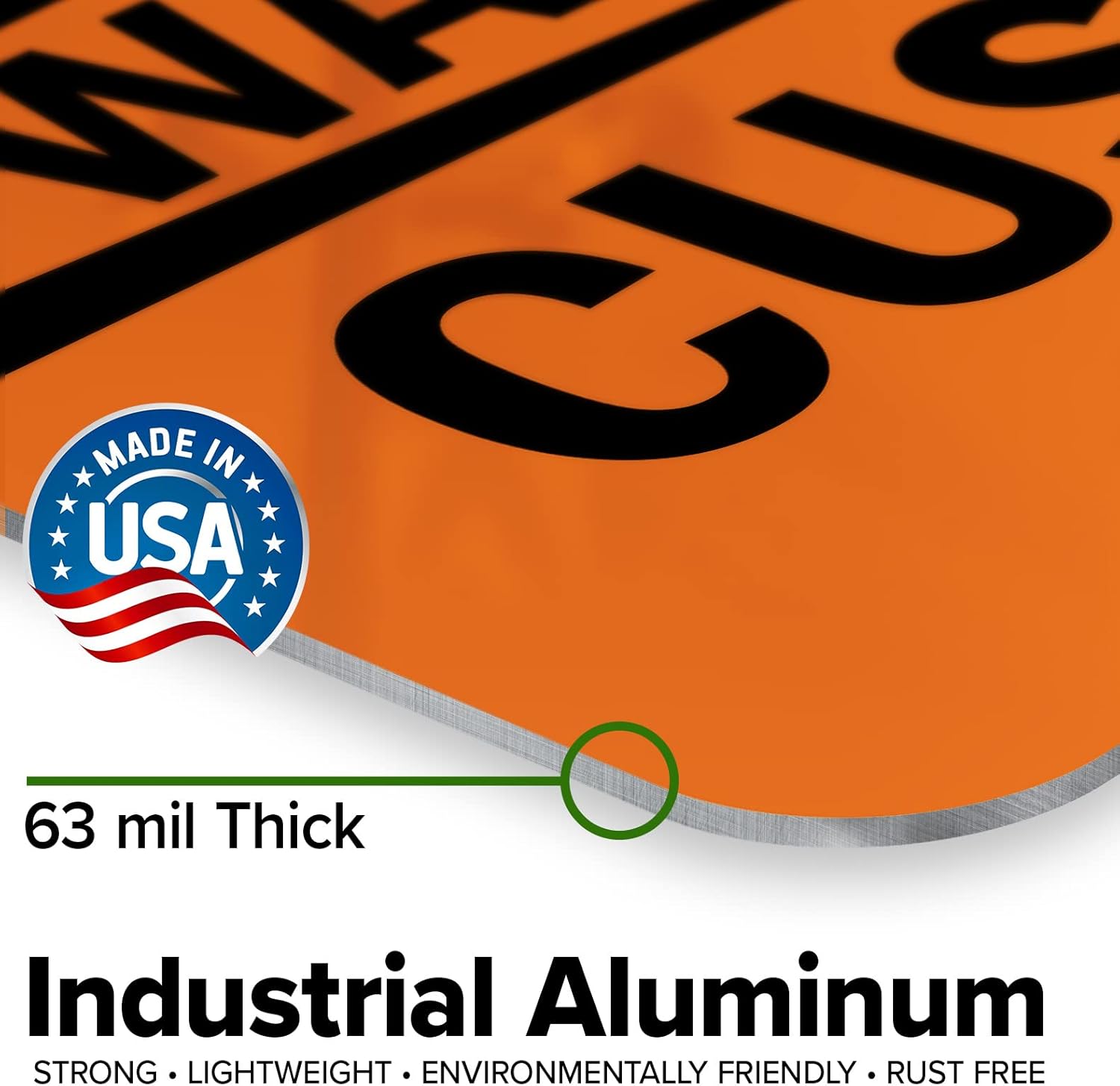 Custom Warning Sign, OSHA Sign, 12x18 Inches, Rust Free .063 Aluminum, Fade Resistant, Made in USA by My Sign Center