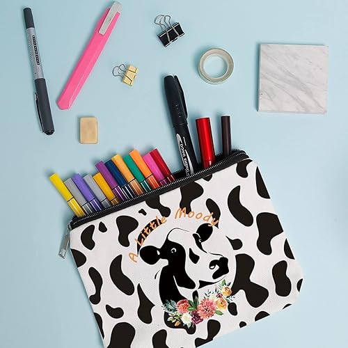 Miniatura 4 de Bolsa de maquillaje con estampado de vaca, kit de cosméticos para amantes de la vaca, novilla, bolsa organizadora de almacenamiento de viaje, bolsa