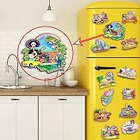 Vista 4 de Imán de madera para nevera, diseño de Puerto Escondido, México, 3D, monumentos de viaje, coleccionables, recuerdos, decoración hecha a mano, 2