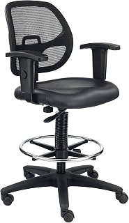 Global Industrial Mesh Back/Vinyl Seat Drafting Stool