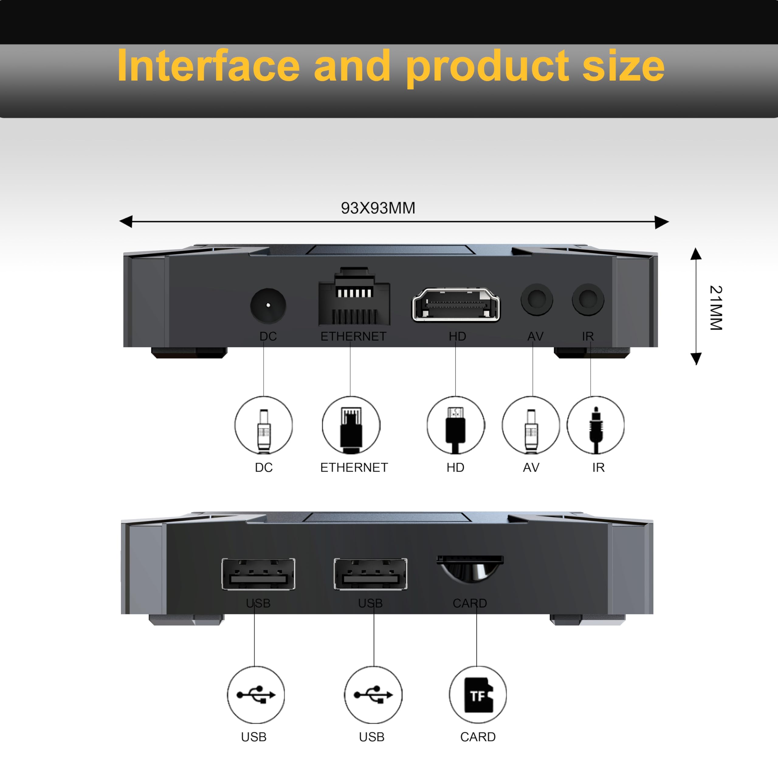 Android 14 TV Box 4K UHD, X96 Mini Max obudowa TV z WiFi 6, 2 GB RAM, 16 GB ROM, czterordzeniowy, Bluetooth, HDR10, asystent głosowy, odtwarzacz multimedialny, ultrapłynne przesyłanie strumieniowe