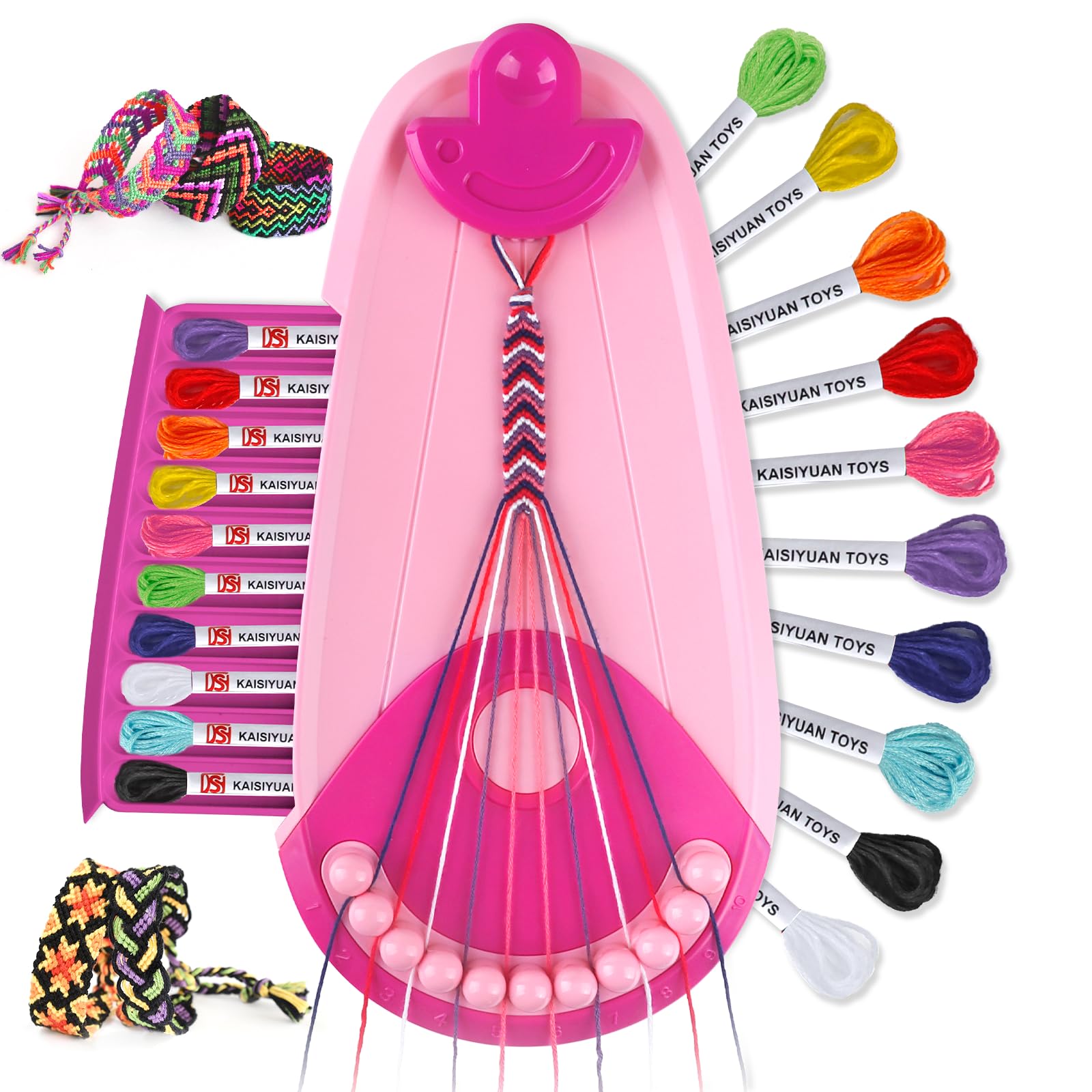 Kit Bracciale Dell'Amicizia, Kit Crea Braccialetti Bambina 6-12 Anni, Arti e mestieri per bambini Giocattoli, Regali di Natale Creativi Bambina 6 7 8 9 10 11 12 Anni