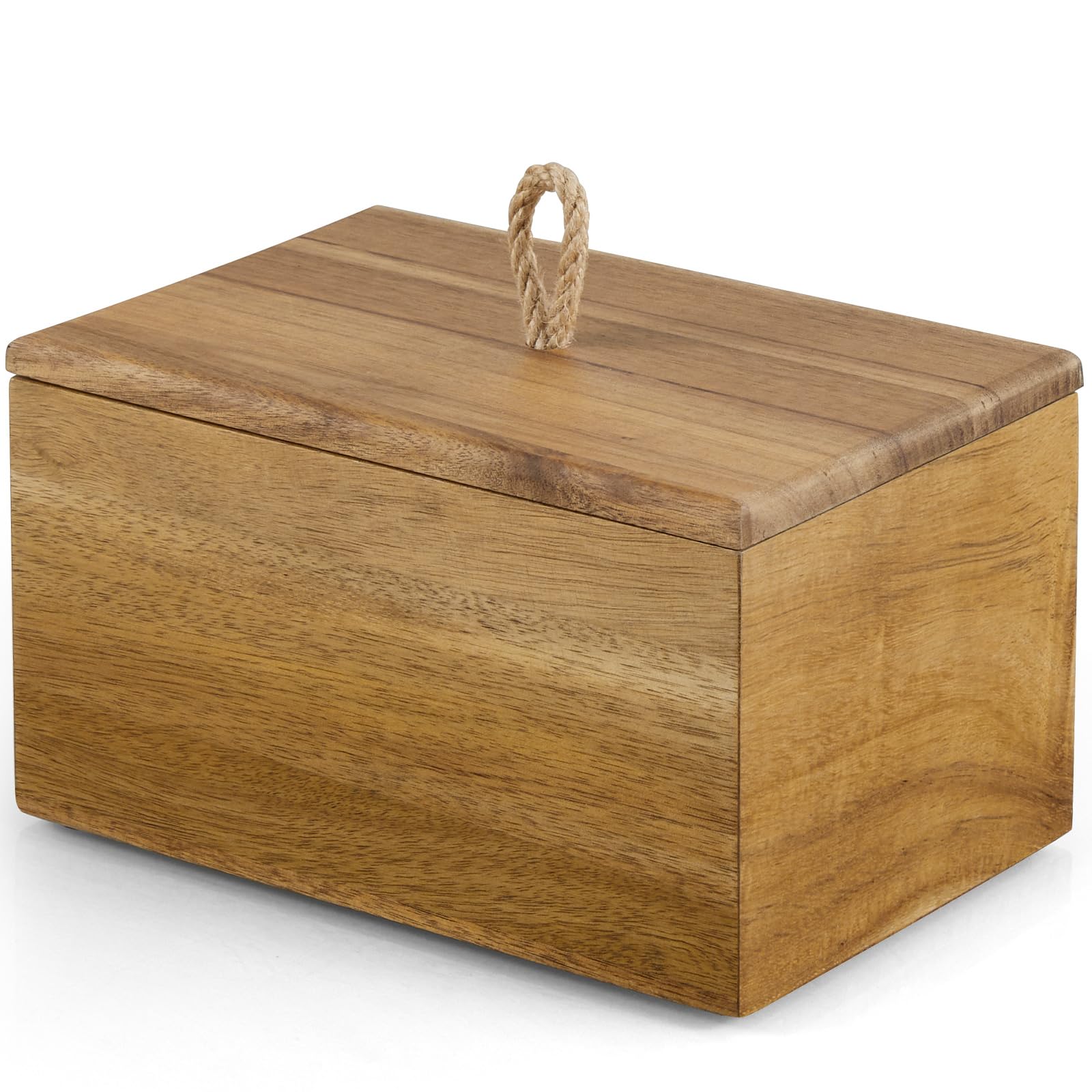 Bivvclaz Dryer Sheet Holder, Acacia Wood Laundry Sheets Container, Laundry Room Organization and Storage for Farmhouse Laundry Room Decor and Accessories, Fabric Sheet Holder