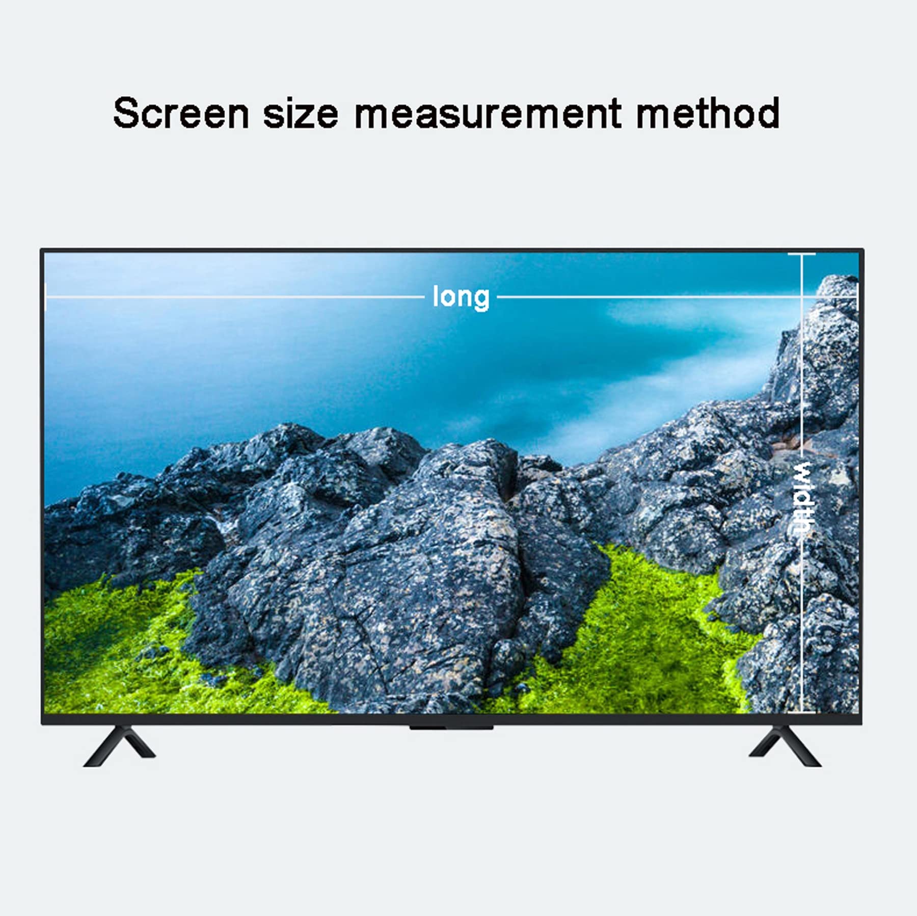 Osłona ekranu telewizora dla 32-75 cali Matowy filtr ekranu Anti Glare Screen Screen Anti-Blue Light Protector Film Ochrona oczu Akcesoria TV 40"/W875×H483mm