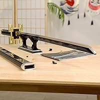 Vista 3 de TOY PLAYER Espadas demoníacas compatibles con Lego, espada Tokitou Muichirou con vaina y soporte, juego de construcción Katana, regalo