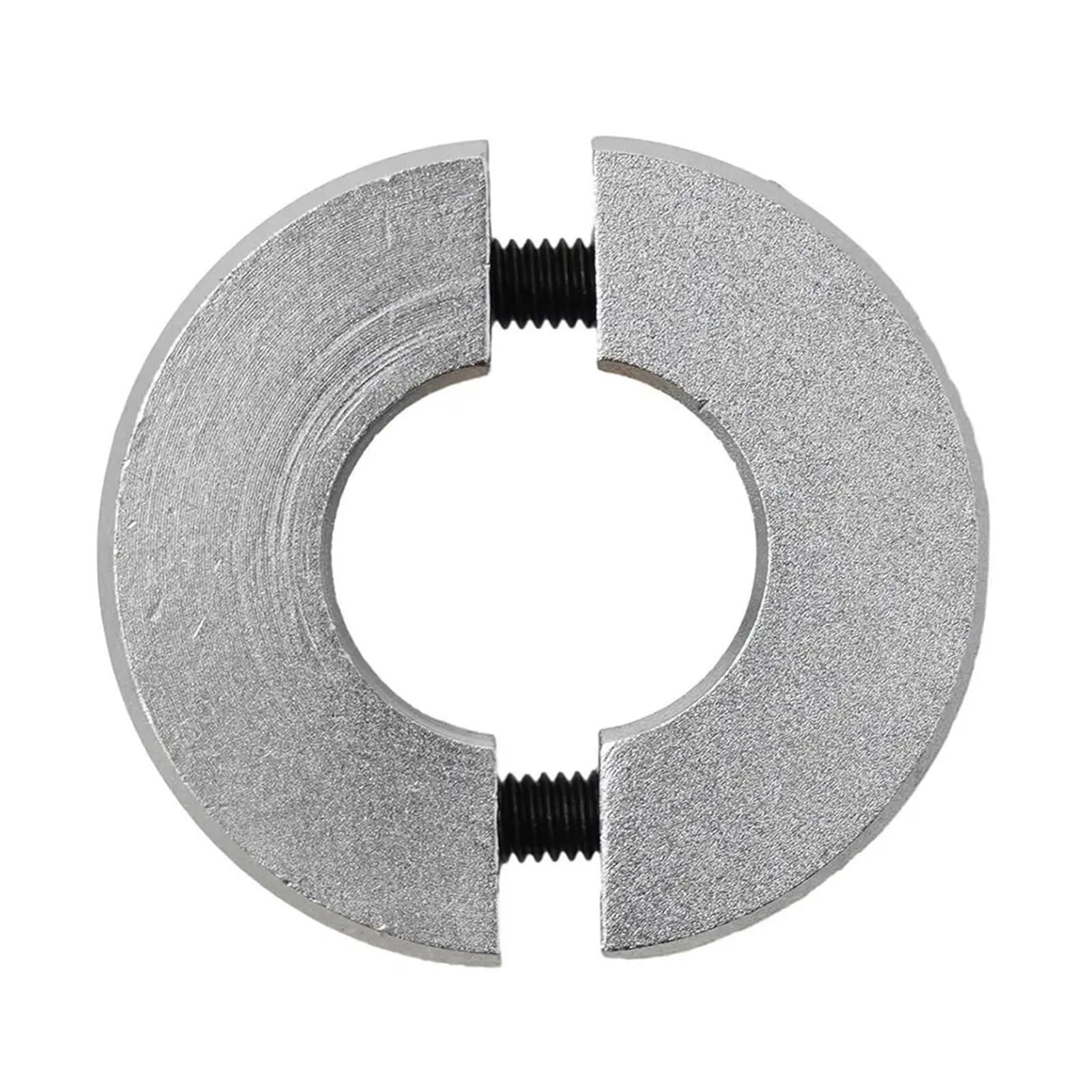 Collar de eje de aleación de aluminio, anillo de bloqueo de doble división, tipo abierto de 6-20mm con tornillos, 1 Uds.(20mm)