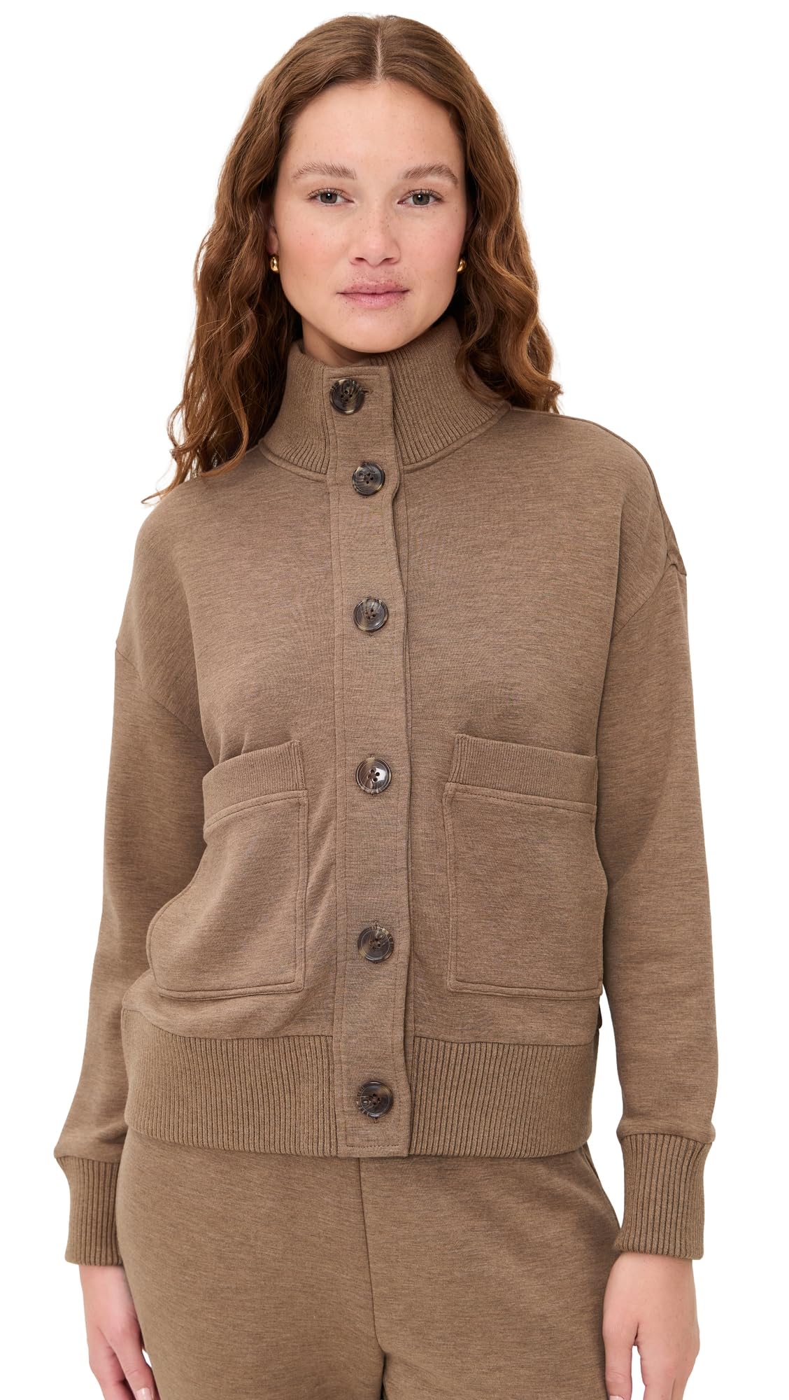 Varley Womens Sabrina Button Through Sweat