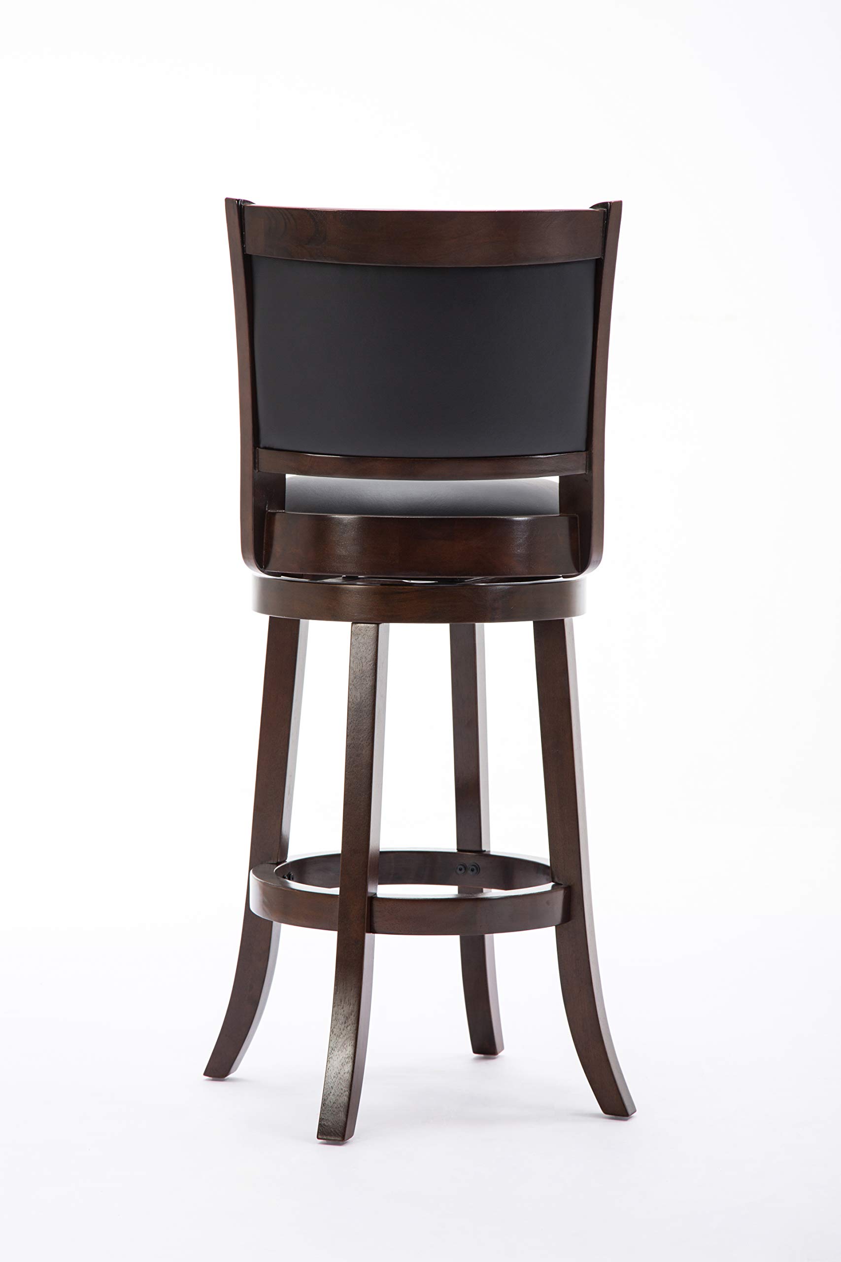 Boraam Augusta Bar Height Swivel Stool, 29-Inch, Cappuccino