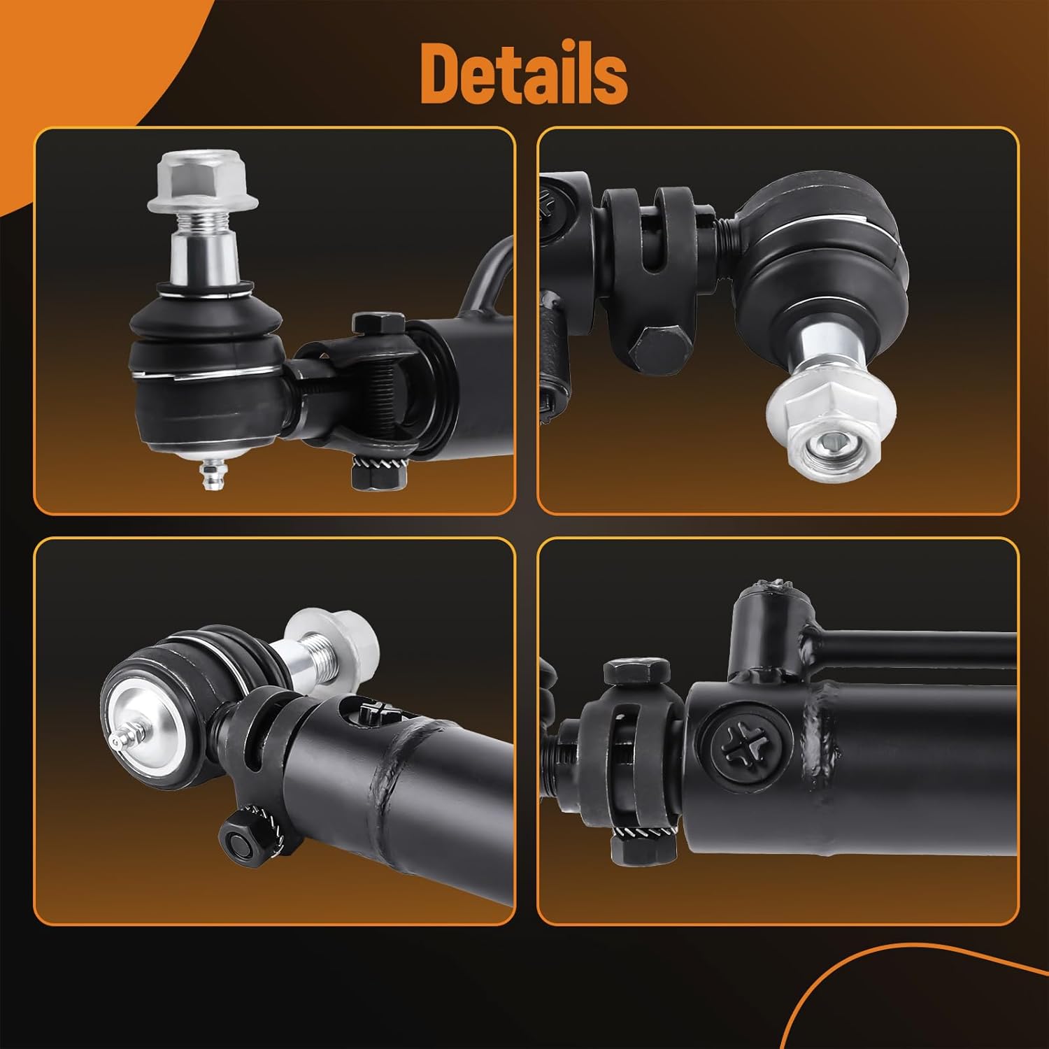 Maxpeedingrods D128454 D84800 2 x Power Steering Cylinder for Case 480B 480C 480D 480E 580C 580D 580SD 580SE