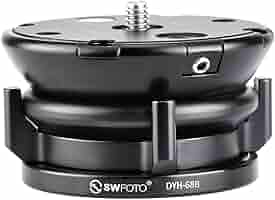 SWFOTO DYH-68B レベリングベース 低重心 雲台 アルミニウム合金製 Amazon | SWFOTO DYH-68B レベリングベース 低重心 雲台