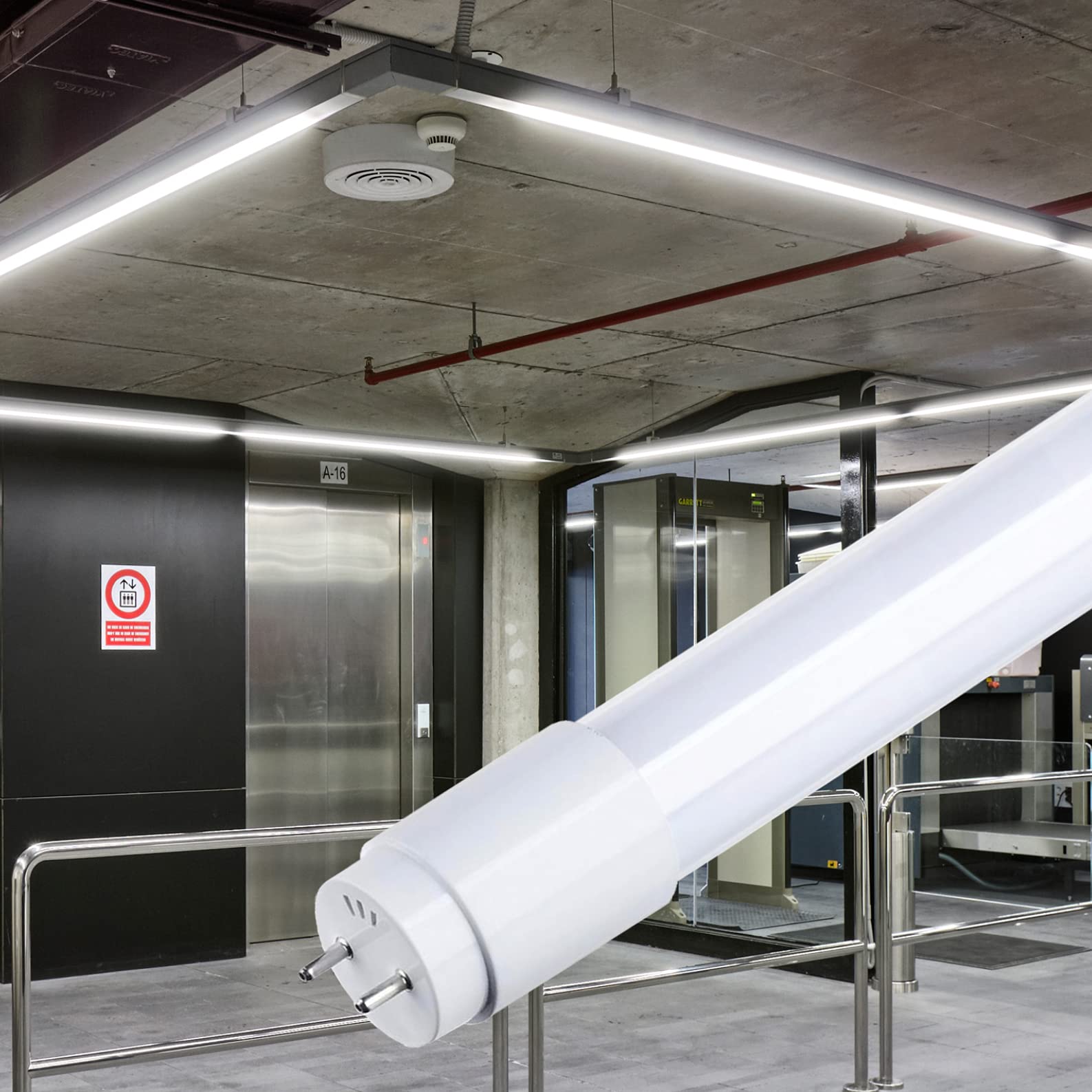LED ATOMANT Pack 4x Tubo LED 150cm 24W, Color Blanco Neutro (4500K), Standard T8 G13, 2400 lumenes, Cebador LED incluido