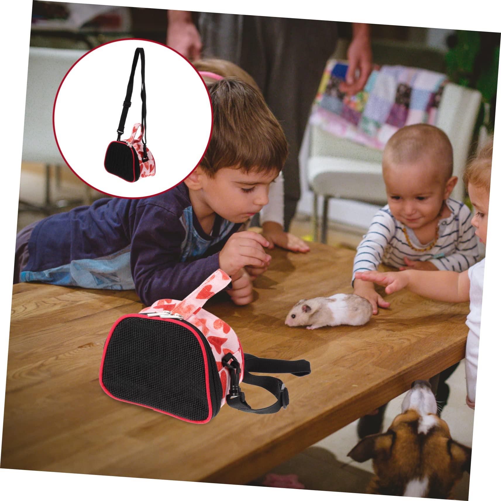 Totority Small Pet Carrying Bag Oxford Cloth Guinea Pig Carrier Hamster Outgoing Bag Comfortable Hamster Carrier Durable Material Easy to