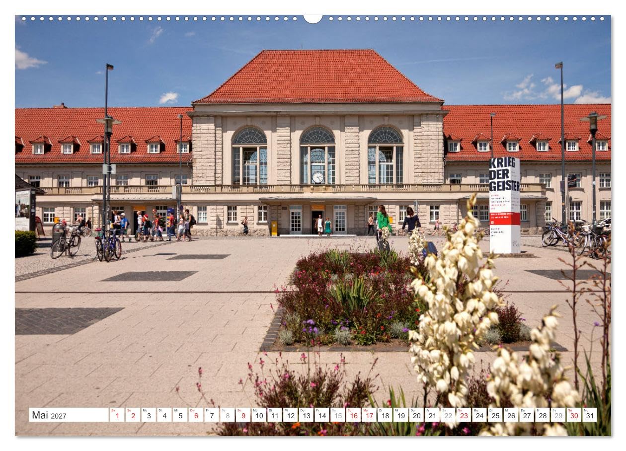 Thüringen - Weimar (Wandkalender 2027 DIN A2 quer), CALVENDO Monatskalender: 12 Monate mit der wunderbaren Stadt Weimar in Thüringen - die Stadt der ... Bundesland Thüringen. (CALVENDO Orte)