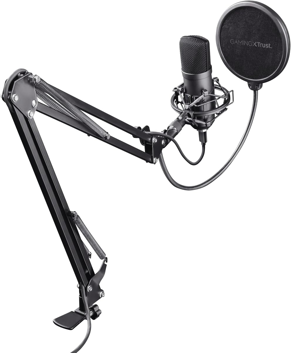 Trust Emita Professional USB Studio Microphone, Black