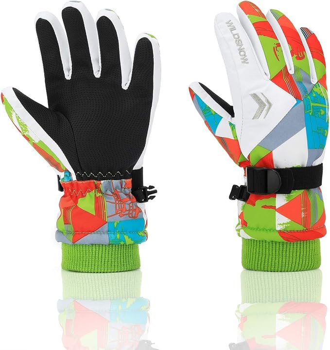 Alpine Owl Leder Ski Fäustlinge – Wasserdicht, Mit Thinsulate Isolierung, Für Winter & Wintersport