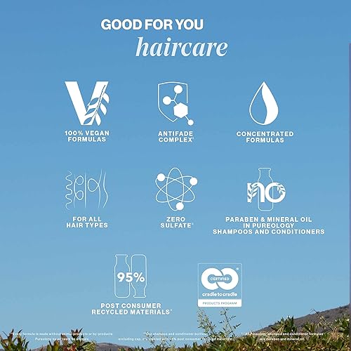 Vista 5 de Pureology Acondicionador de curación de fuerza Para cabello dañado y teñido Suaviza y fortalece el cabello Sin sulfatos Vegano