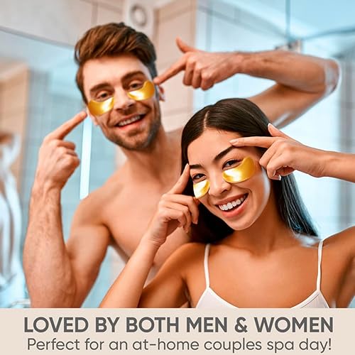 Miniatura 7 de Parches para debajo de los ojos (20 pares)  Lujosa máscara dorada para debajo de los ojos, ingredientes naturales enriquecidos, máscara debajo de