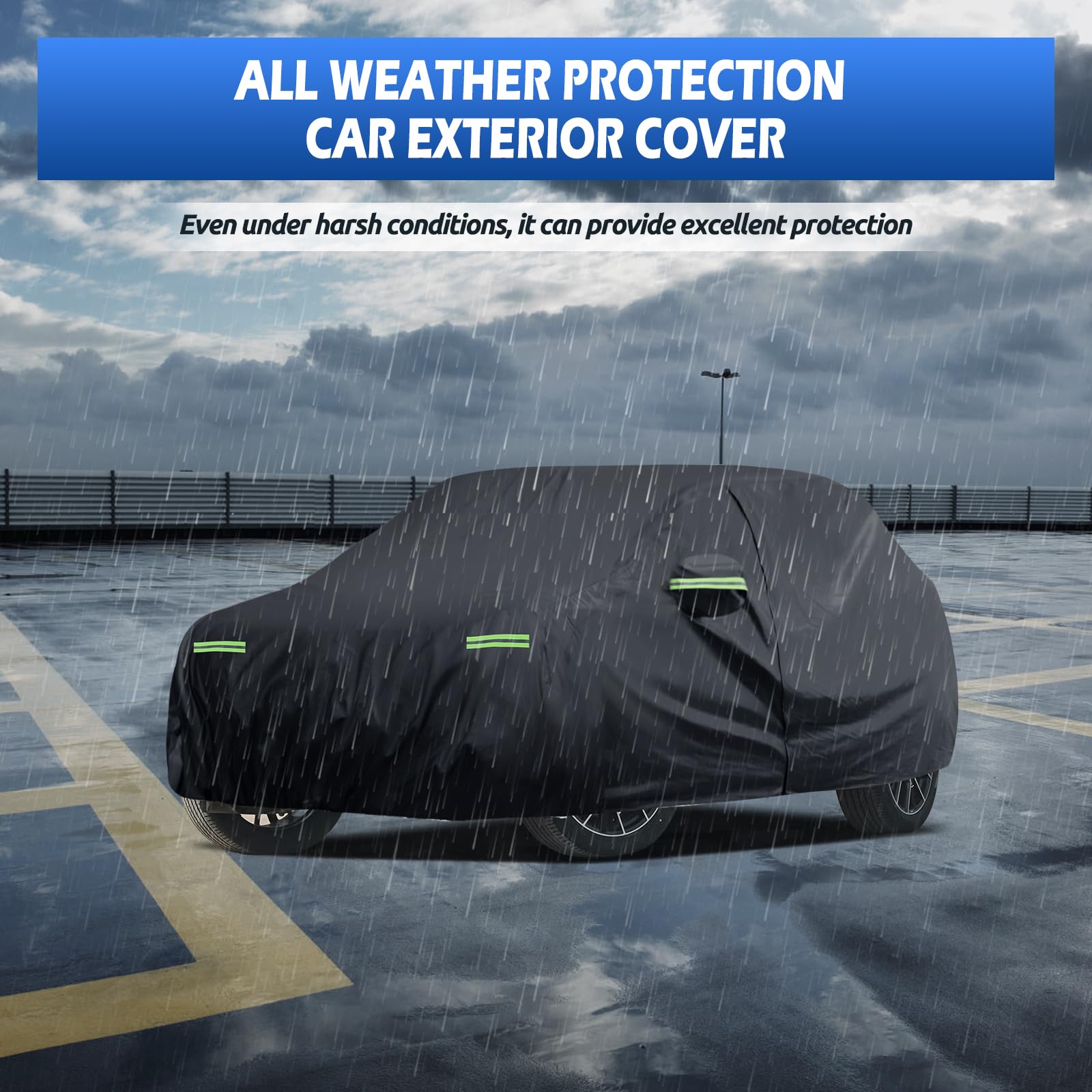Car Cover Custom Fit for Audi Q5 SQ5 2009-2025 Migaven Waterproof Full Exterior Cover Sun Rain Protection with — view 7