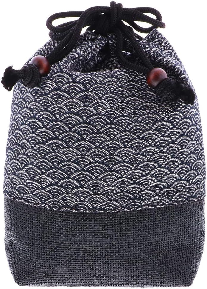 [KIMONOMACHI] 信玄袋 メンズ 底付き巾着袋 日本製 底付き巾着袋 巾着型バッグ 男性用 和装 ポーチ かばん