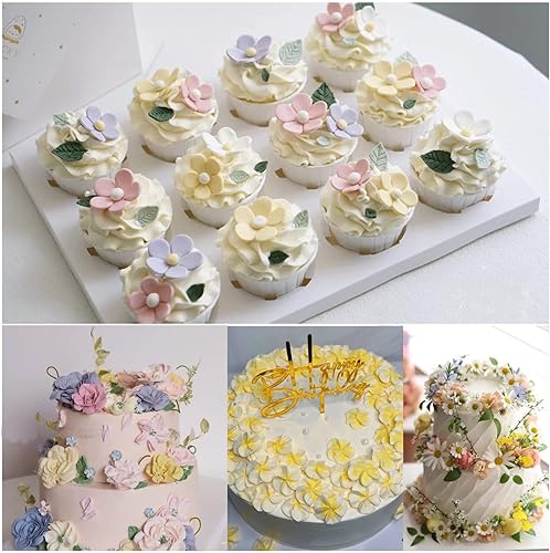 Miniatura 6 de ZiXiang Molde de flores para fondant molde de rosas y margaritas de silicona mini molde de corona de arco para decoración de pasteles decoración de