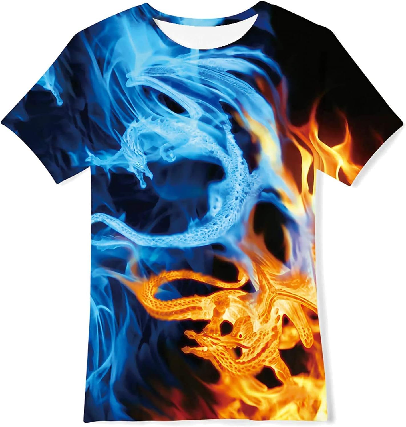 kids4ever T-Shirt Jungen Mädchen Lustige 3D Gedrucktes Tee Shirt Kinder Sommer Grafik Kurze Ärmel T Shirt Tops 6-16 Jahre