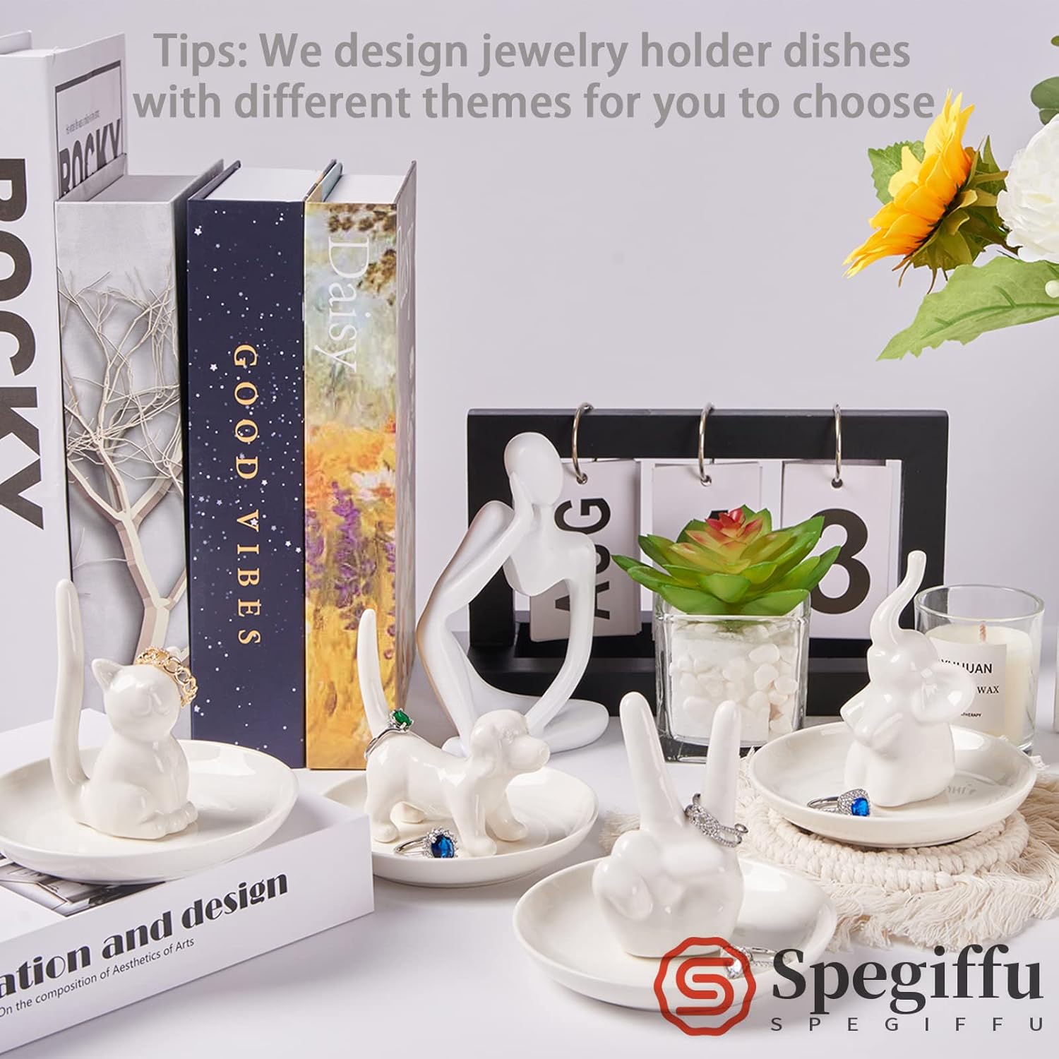 Dog Mom Gifts for Women - Dog Ring Holder Jewelry Dish Tray, Ring Stand for Ring Organizer, Funny Dog Themed Gifts for Dog Lovers, Dog Mom, Birthday Valentine's Xmas Gifts for Women - Image 7