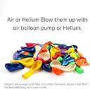 AS TOYS100 Pcs Multicolor Balloons with Handheld Balloon Pump | Party Decoration Balloons for Kids Birthday, Baby Shower, Events & Festivals | Balloon Inflator Combo Pack. gallery image