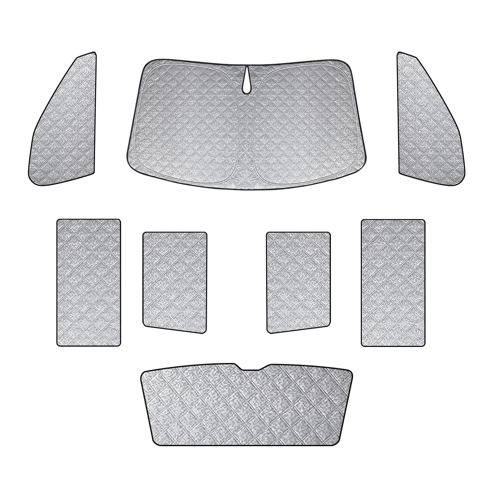 8PCS Sonnenschutz Auto Frontscheibe für VW T6 T6.1 SWB