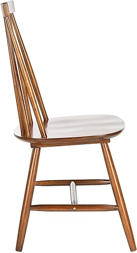 Miniatura 6 de SAFAVIEH Home Collection Priam Farmhouse - Silla de comedor con respaldo de husillo marrón nogal