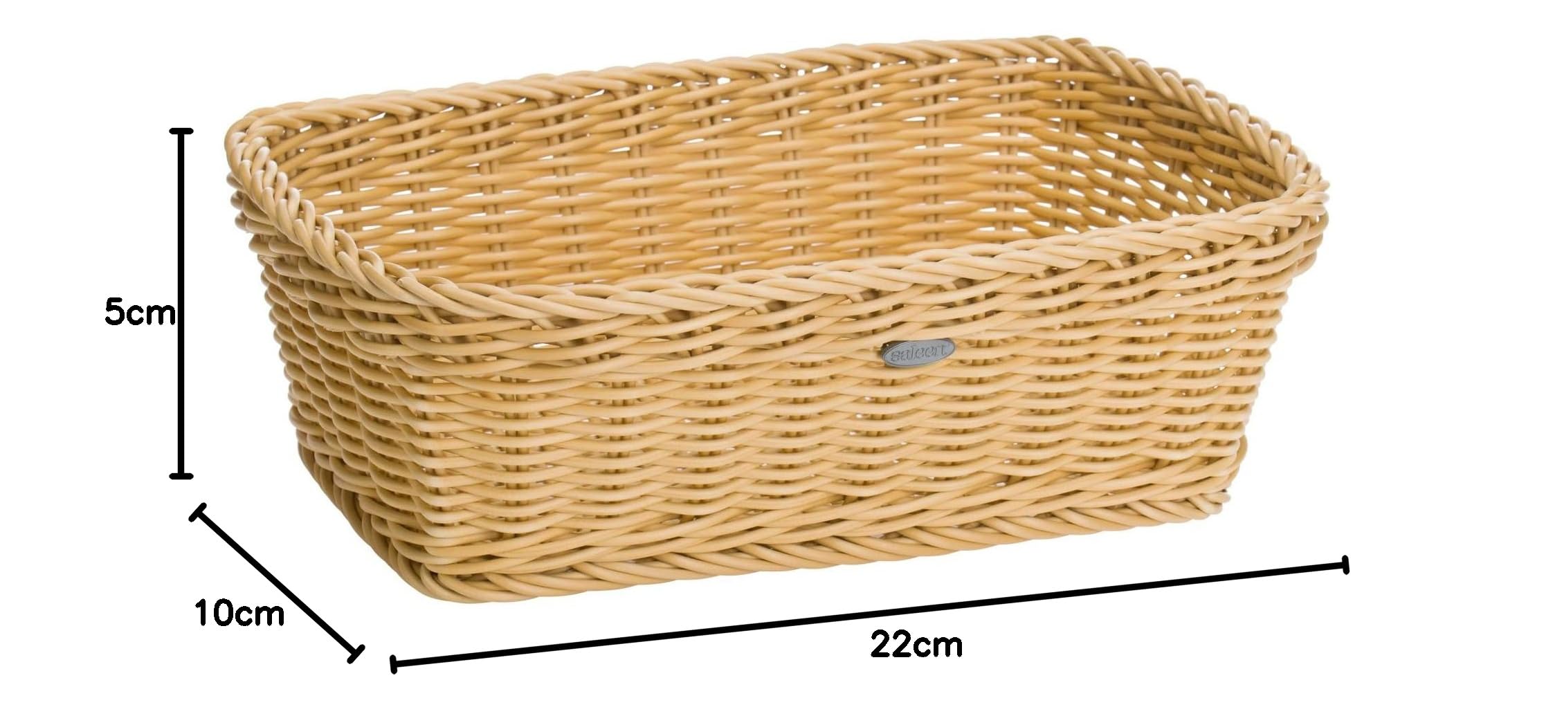 Westmark Cesta Multiuso, Adatta per Hotel e Ristorazione, Rettangolare, Ca. 331,5 x 22 x 10 cm, Fibra Sintetica, Saleen Edition, Beige Chiaro, 02020030101