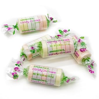 Candy Money 1 lb Bulk Candy in Resealable Bag, 4 Original Fruit Flavors, Gluten Free, Vegan Friendly, Individually Wrapped