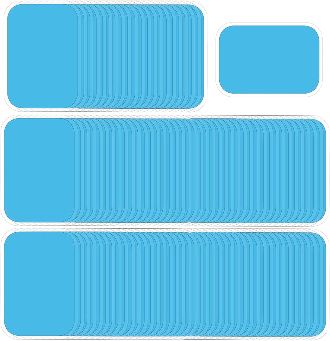 – 60PCS Abs Trainer Gel Pads, Replacement Gel Sheet Stimulator for Abs Toner Abdominal Workout Toning Belt Muscle Toner Pads