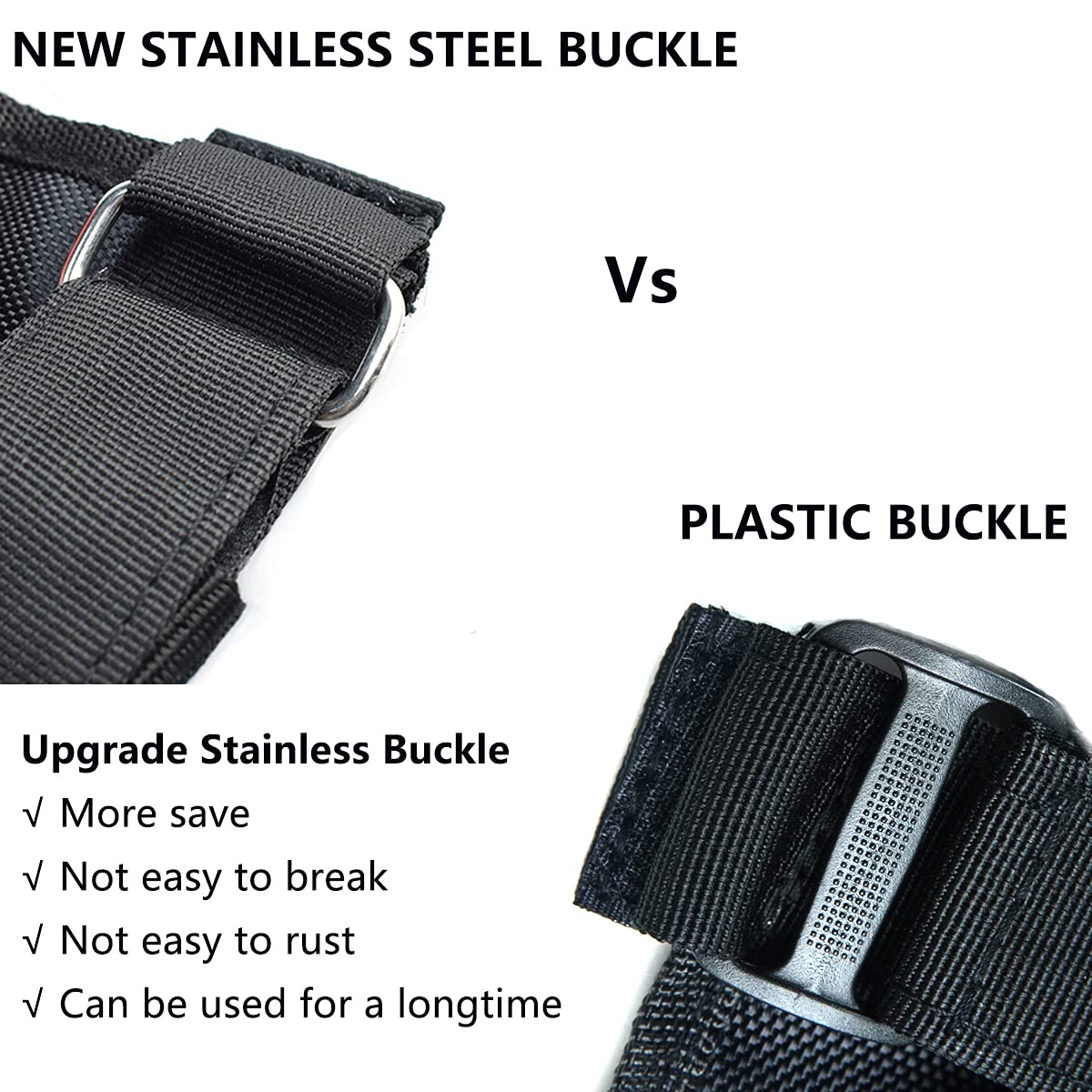 Buy Stainless Steel Buckles Roll Bar Grab Handles Straps Handles