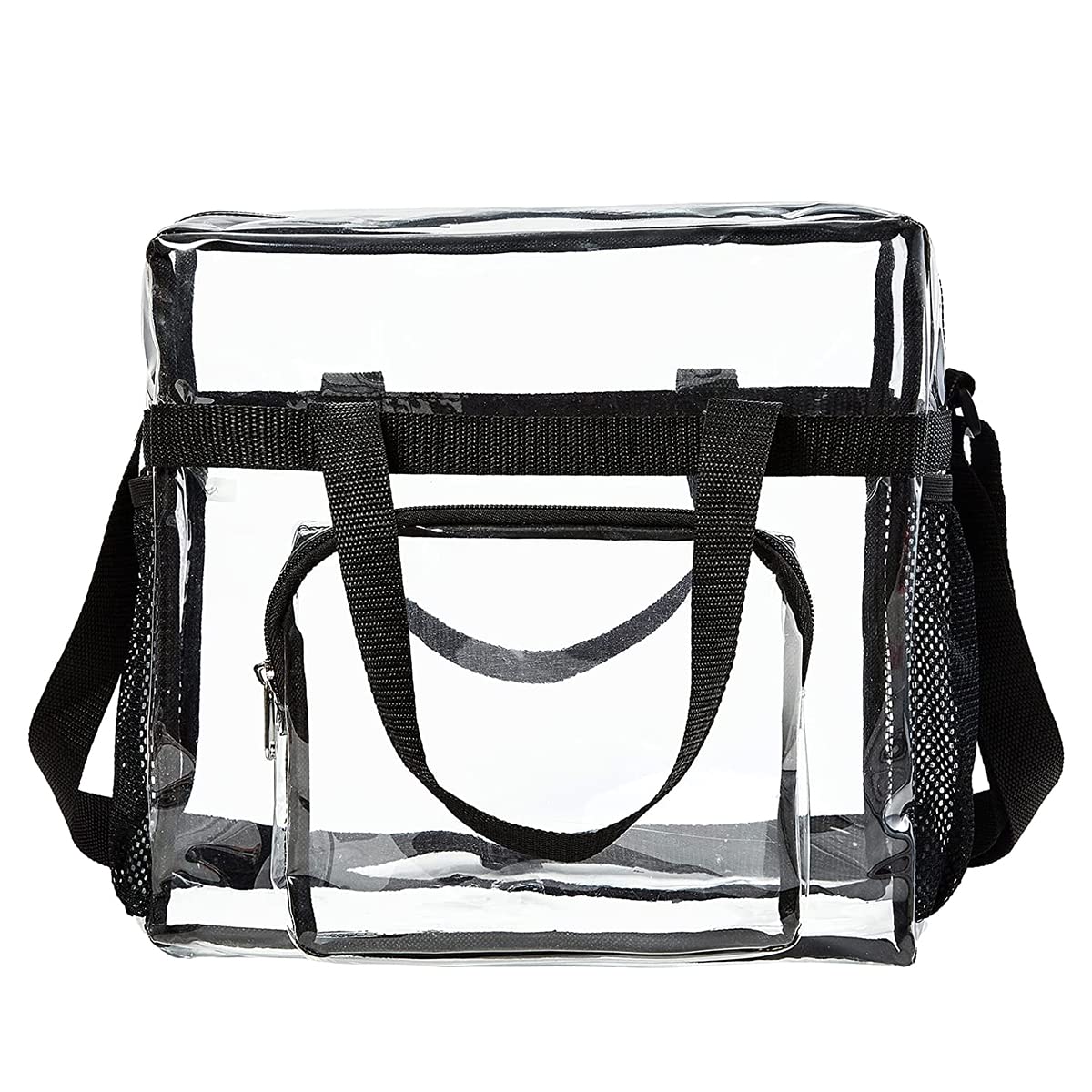 Sac Fourre-tout Transparent Pour Les Femmes - Grand Sac Transparent Avec Bandoulière Détachable Et Pochette à Glissière Intérieure - Approuvé Par Le Stade Pour Les Concerts, Les Sports, Le Travail, L