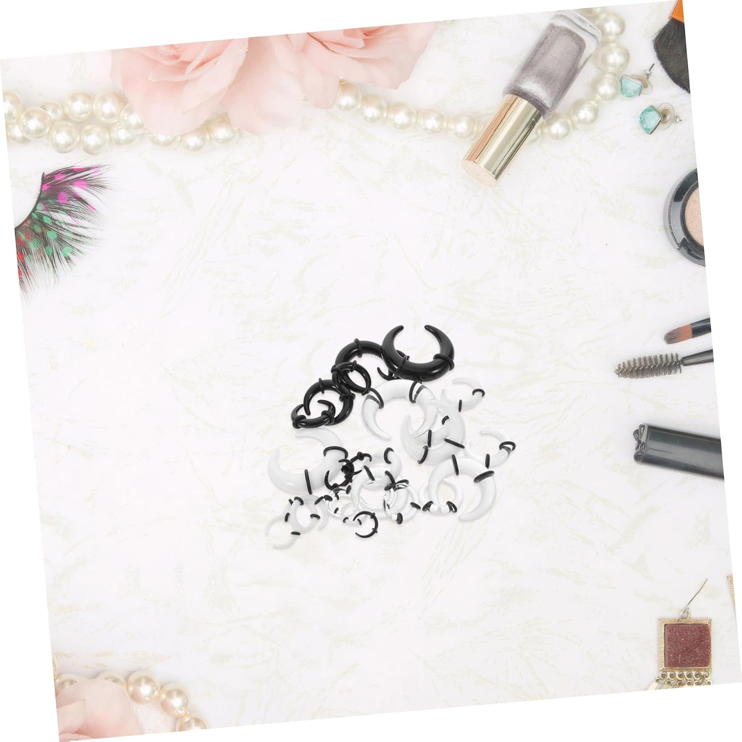 27pcs Acrylic C Shape Septum Pincher for Men and Women