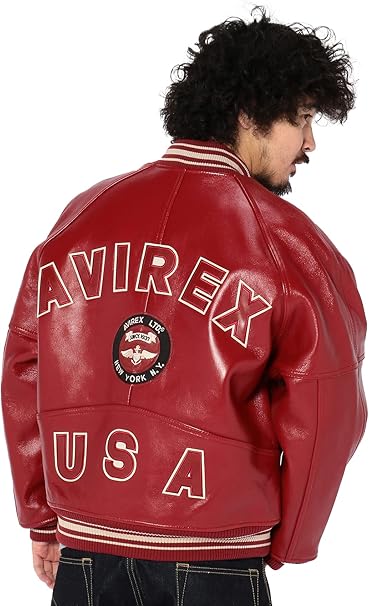 Amazon | [アヴィレックス] スタジャン VARSITY JACKET 6181032 メンズ