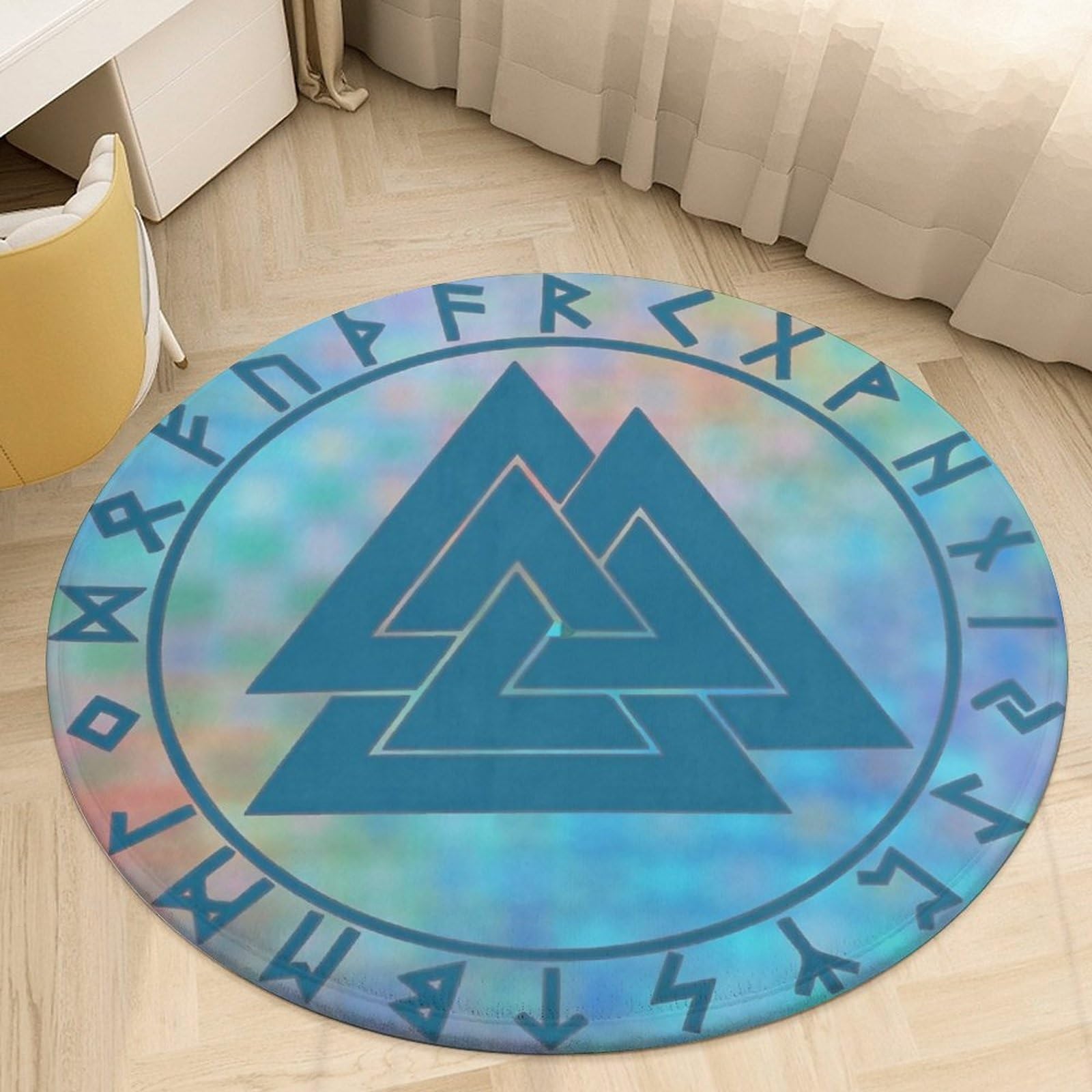Tapis Valknut doux pour sol glissant qui garde les pieds au chaud en hiver