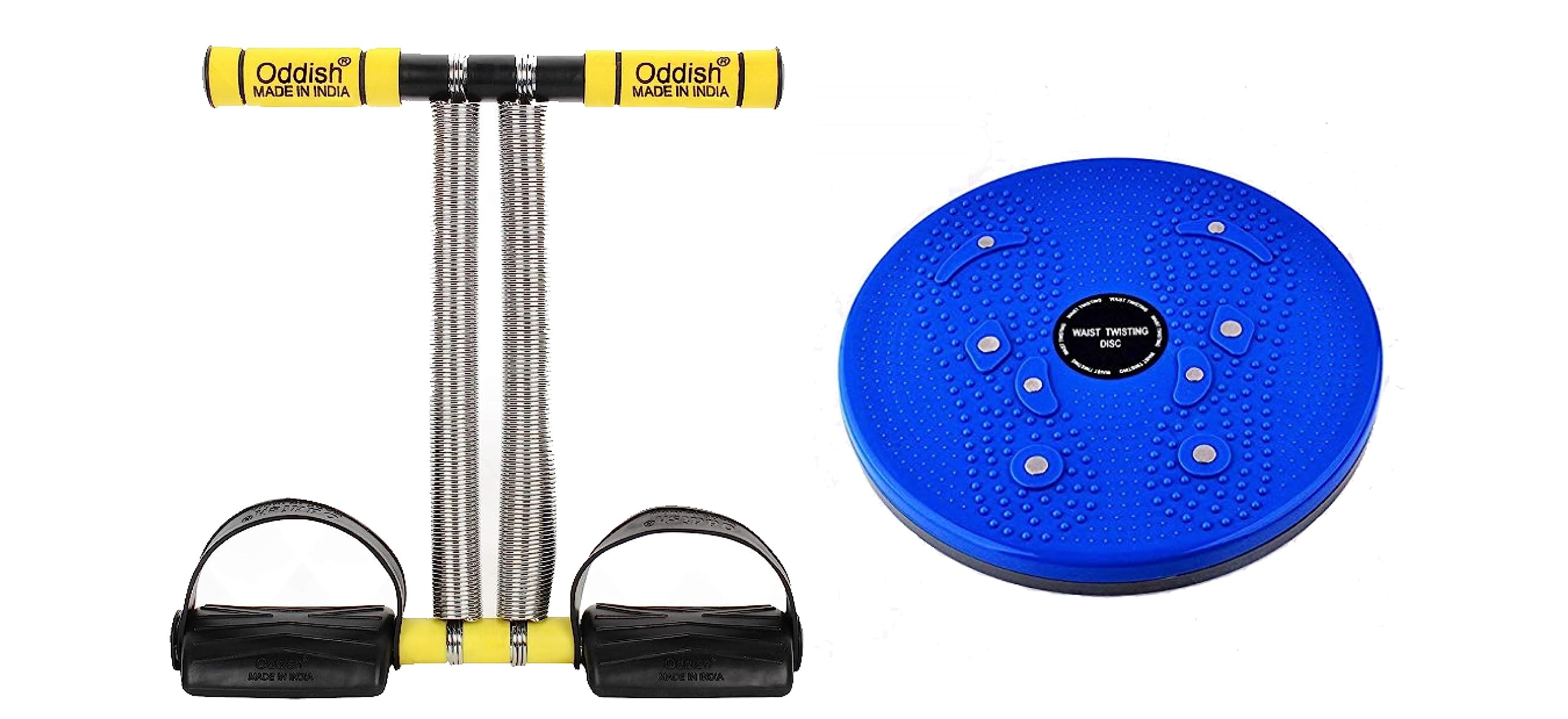 ODDISH; way to fitness Tummy trimmer Double Spring for Abdominal exerciser and Tummy twister for waist trimmer Combo pack for Men and Women (LARGE-YELLOW) (B08SHG7NQ5) Amazon Price History, Amazon Price Tracker