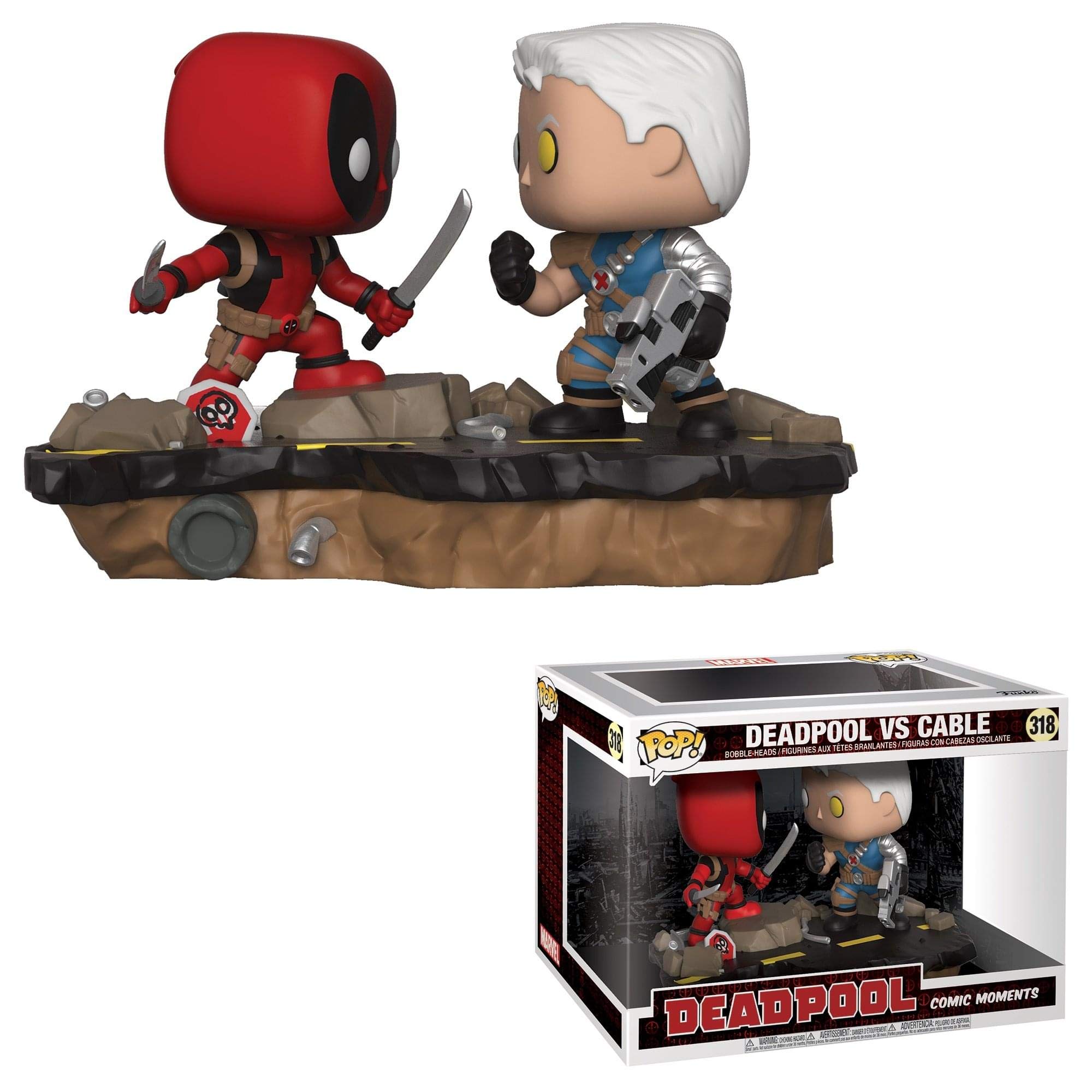 Amazon.com: Funko Pop Marvel: Comic Moments - Deadpool vs Cable