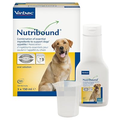 Virbac Nutribound Lot de 2 paquets de 3 x 150 ml pour chiens - Combinaison de nutriments essentiels pour la récupération précoce et progressive
