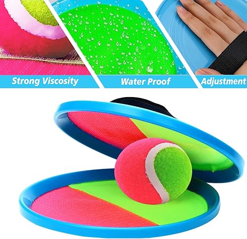 Miniatura 3 de Juego de pelotas de lanzar y atrapar, juegos al aire libre, juegos de playa para niños, juego de lanzar pelota y atrapar para niños/familia (6