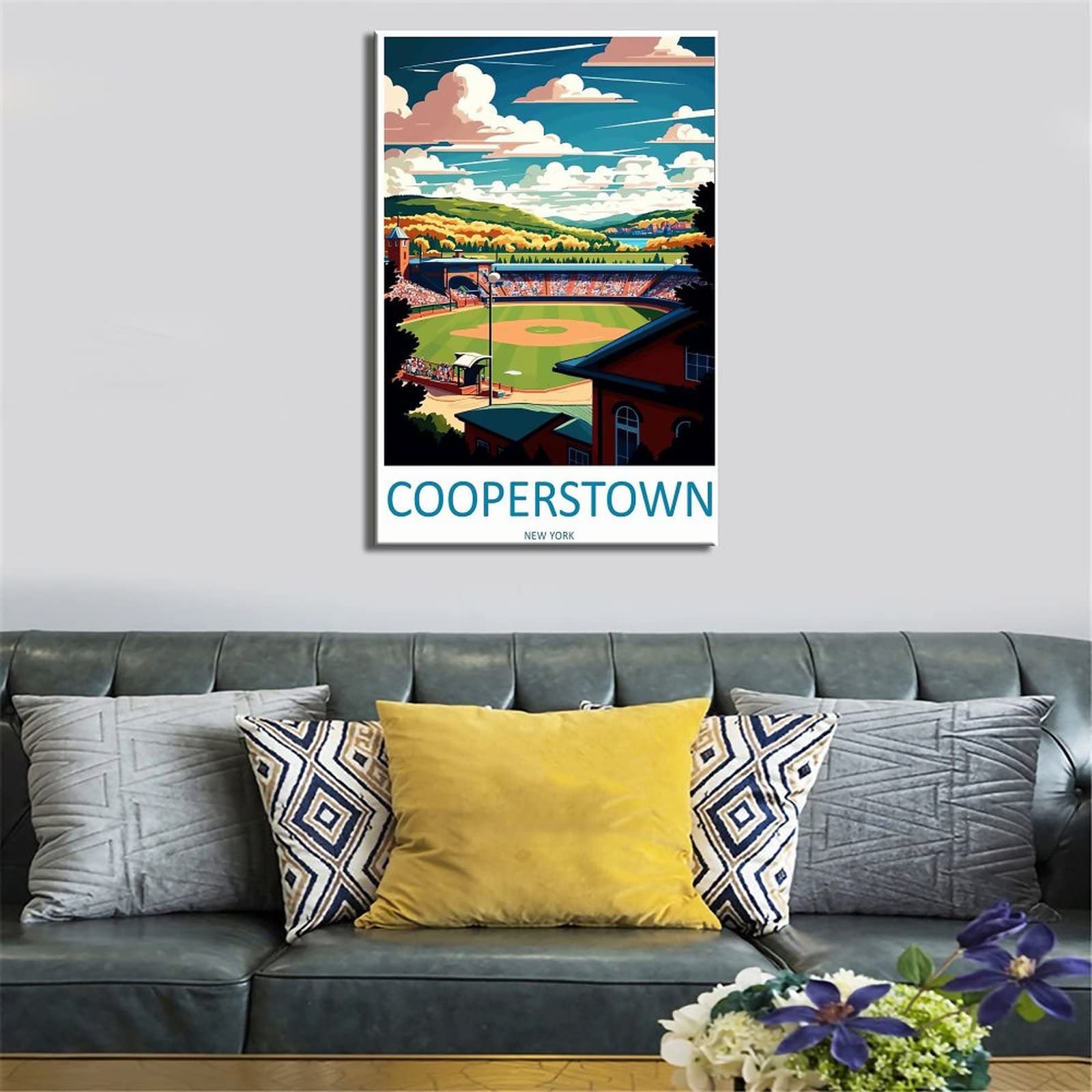 Amazon.com: Cooperstown New York Vintage Travel Posters Landscape