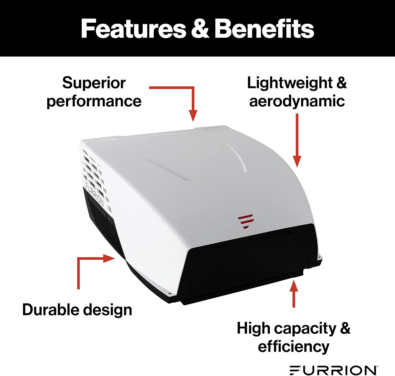 Chill® HE RV Roof Air Conditioner - 13.5K BTU, White