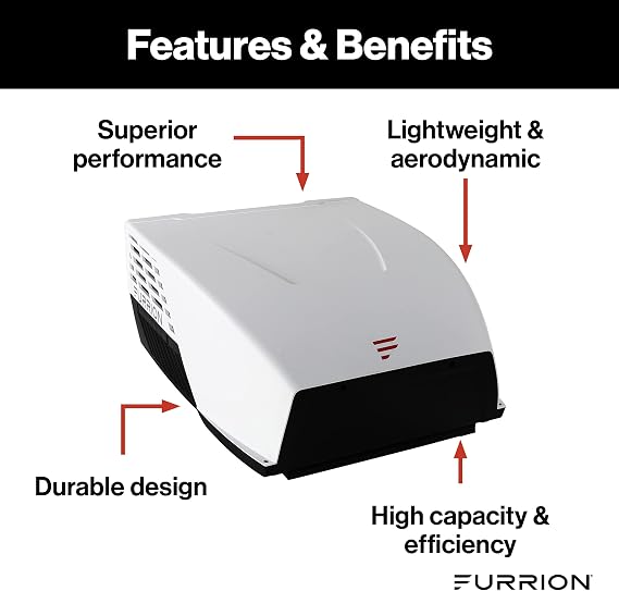 Chill HE RV Roof Air Conditioner - 13.5K BTU, White