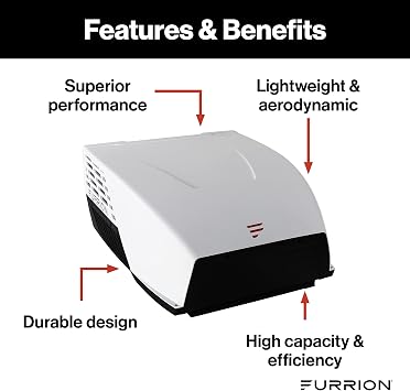 Chill HE RV Roof Air Conditioner - 13.5K BTU, White