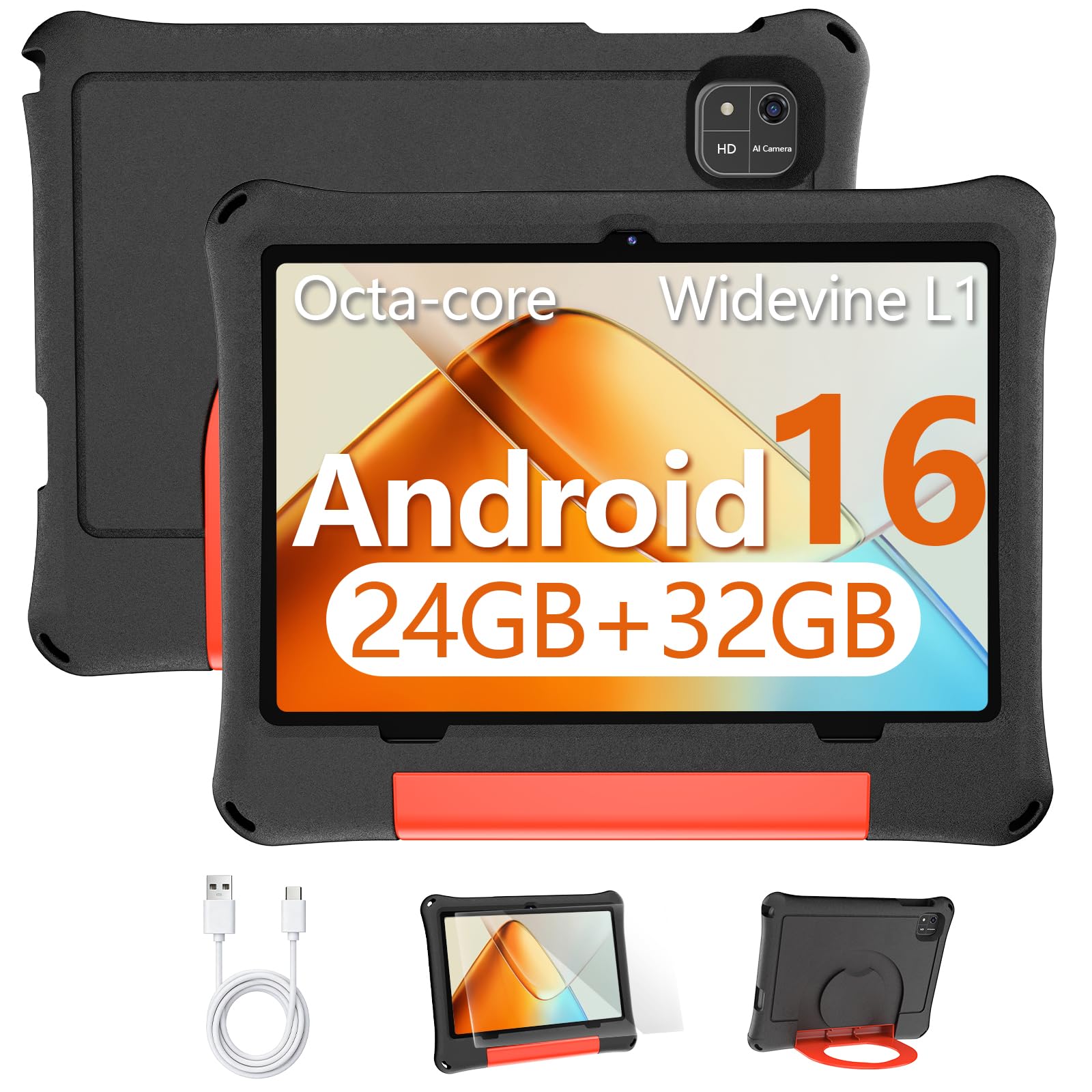 Amazon.com: TUOHAITIME 10 inch Kids Tablet, Android 16 Tablet
