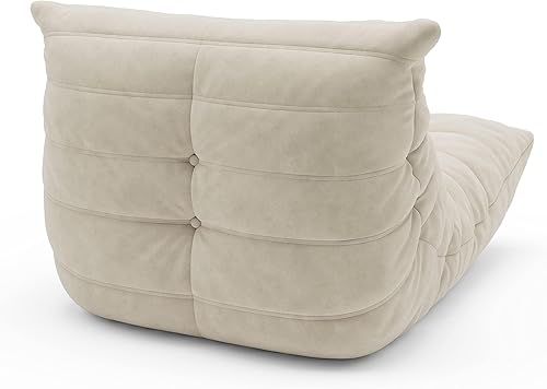 Miniatura 9 de Silla Fireside, sofá de suelo de mediados de siglo, silla suave para suelo, sofá perezoso, silla decorativa para sala de estar, dormitorio, sala de